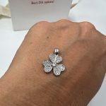 Srebrni privezak srce detelina 293 P  221500