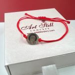 Srebrna narukvica crveni konac bogorodica 294 N 145000