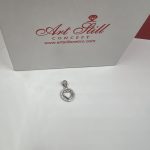 Srebrni privezak sa cirkonima srce 295 RC 081100