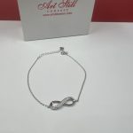 Srebrna narukvica sa cirkonima beskonačno 2 NŽ 176173