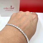 Srebrna ženska narukvica 42  N 383195