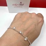 Srebrna ženska narukvica zvezdice 2 n 3551735