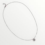 Srebrni lanac sa bledo roze cirkonom 295 L 170403