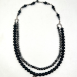 Dupla ogrlica sa lavom i spektrolitom 192