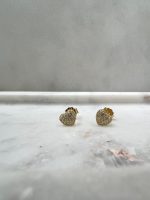 Srebrne pozlaćene minđuše srce 295 M 110070 - Slika 2