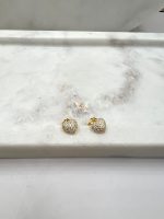 Srebrne pozlaćene minđuše srce 295 M 110070 - Slika 3