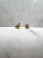 Srebrne pozlaćene minđuše srce 295 M 110070